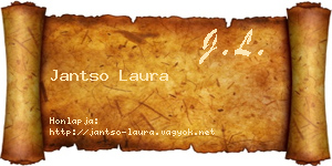 Jantso Laura névjegykártya